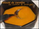 Recette Velouté de carottes au cumin &orange