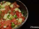 Recette Salade concombre et tomates