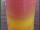 Recette Cocktail smoothie orange-mangue-framboise-sirop de fraises