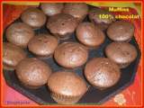Recette Muffins 100 % chocolat avec un cœur nutella