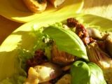 Recette Salade d'artichauts marinés et tartines de pesto