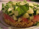 Recette Salade de couscous aux concombres et tomates à la marocaine