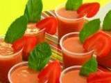 Recette Soupe de fraise menthe fraiche