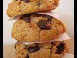 Recette Cookies aux pépites de chocolat, pralin et noix