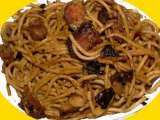 Recette Spaghettis et jambon cuit & crème d'oignon et échalote