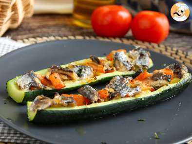 Recette Courgettes farcies aux légumes et sardines