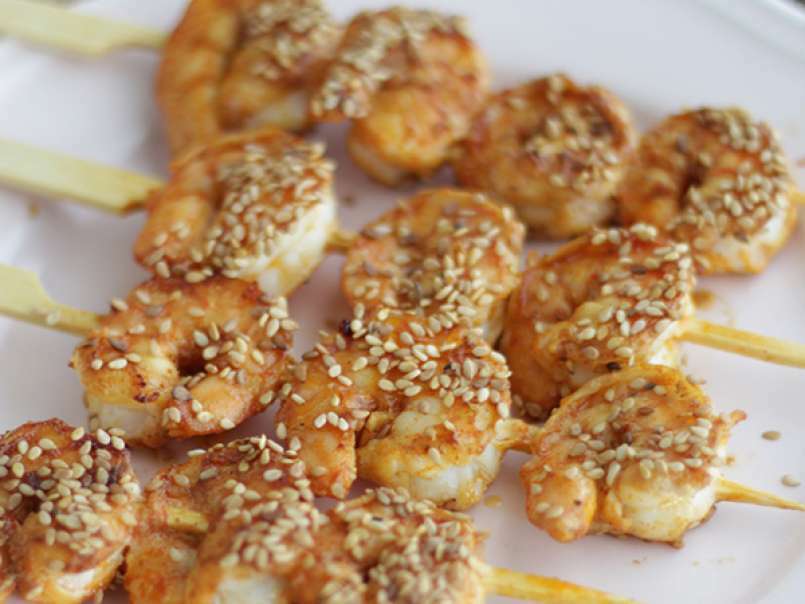 Brochettes de crevettes sauce chinoise, photo 3