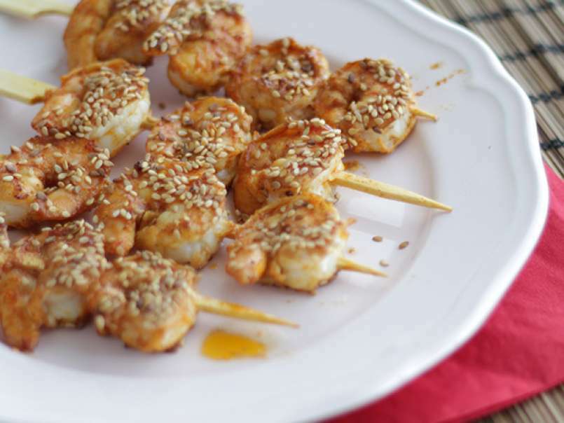 Brochettes de crevettes sauce chinoise, photo 4