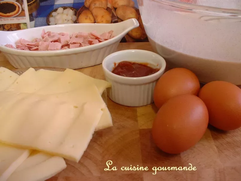 Crêpe farcie raclette/jambon et oeuf à cheval, photo 2