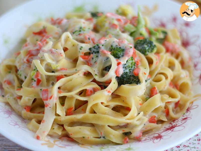 One pot pasta - Tagliatelles au saumon et brocolis, photo 4