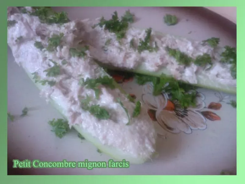 Petit Concombre farcis (entrée fraiche), photo 1