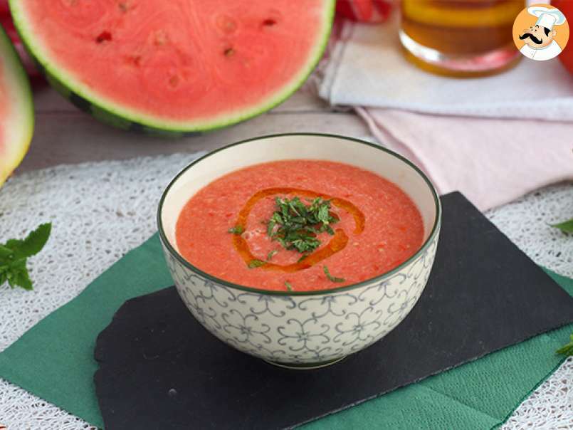 Soupe froide à la pastèque et à la tomate, photo 1