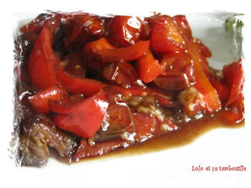 Tatin aux tomates cerise, poivron et caramel de vinaigre balsamique, photo 3