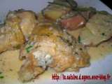 Recette Cuisses de poulet au mascarpone-gorgonzola