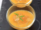 Recette Soupe de pêche jaune et gelée de verveine citronnelle