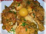 Recette Tajine de poulet aux olives et au citron confit