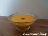 Recette Soupe de carottes au lait de coco